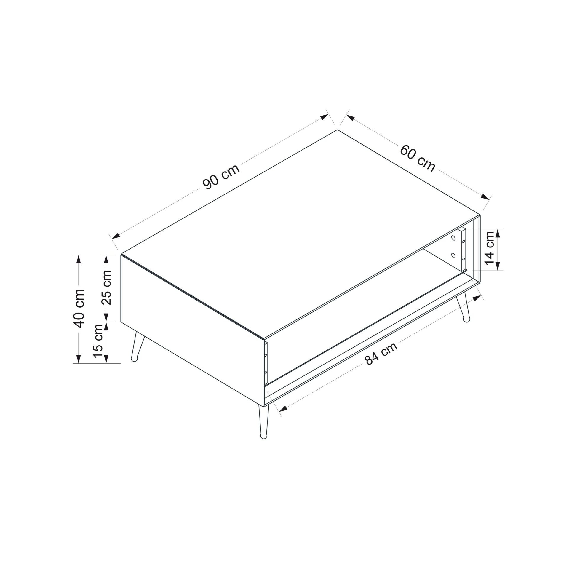 Kale Luxe Orta Sehpa - Kumtaşı