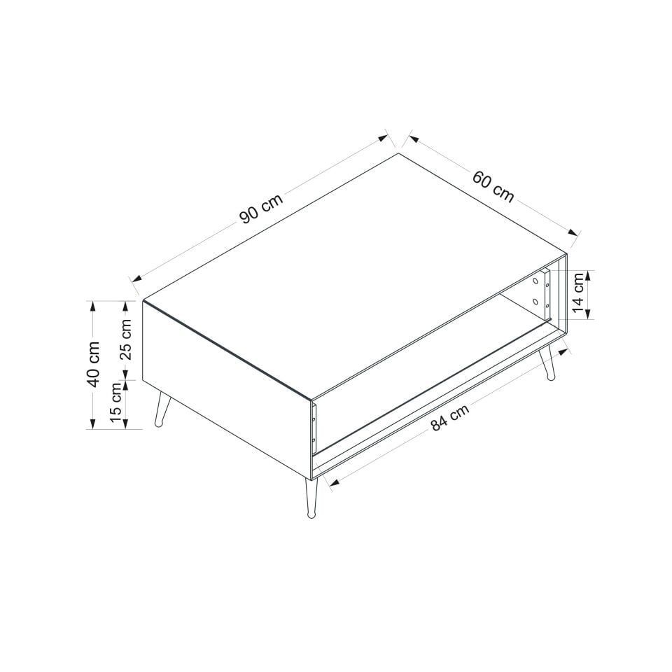 Kale Luxe Orta Sehpa - Kumtaşı
