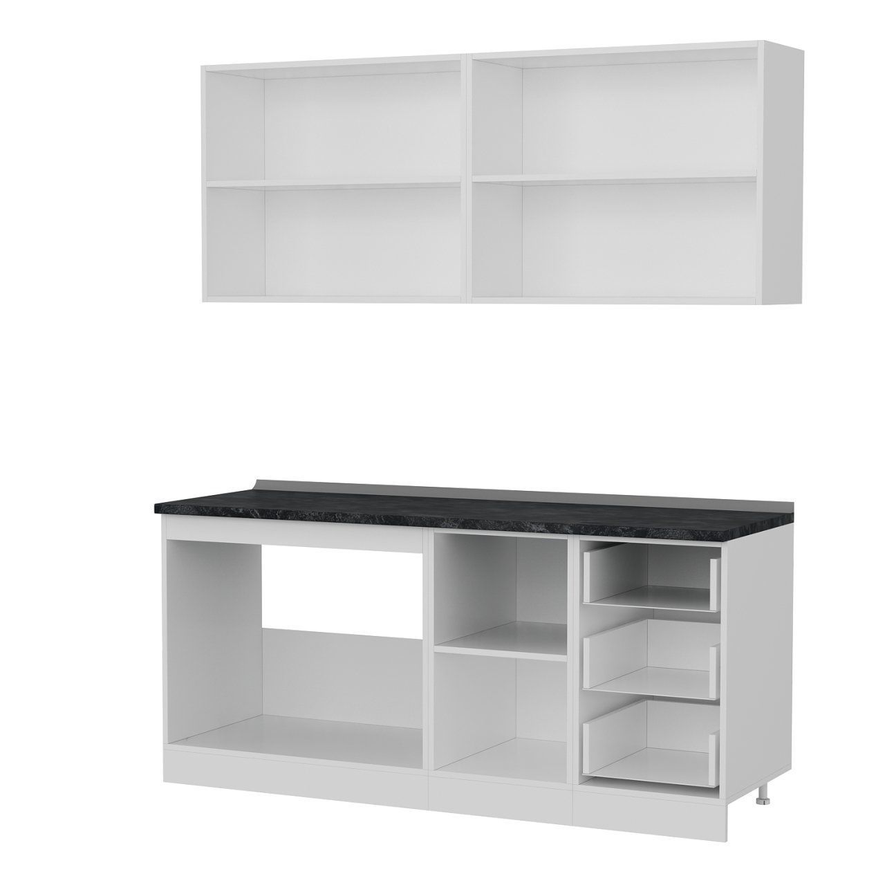 Minar 180 Cm Mutfak Dolabı Beyaz 180-B2