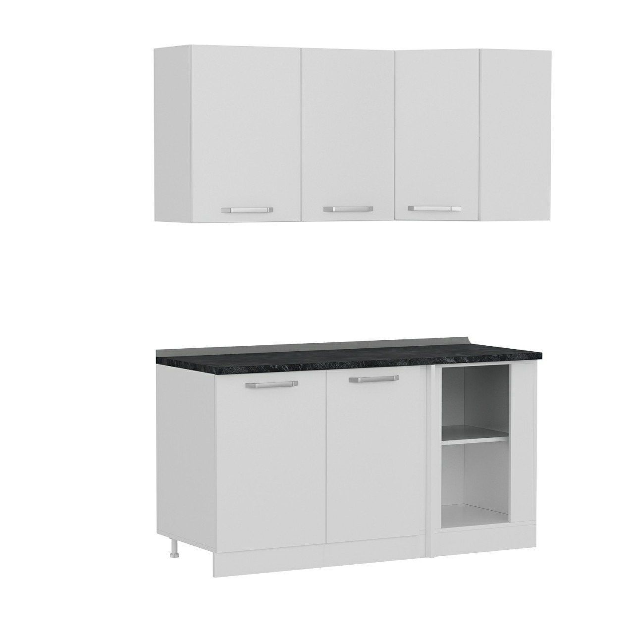 Minar 155Cm Köşe Mutfak Dolabı - Beyaz K155-B1