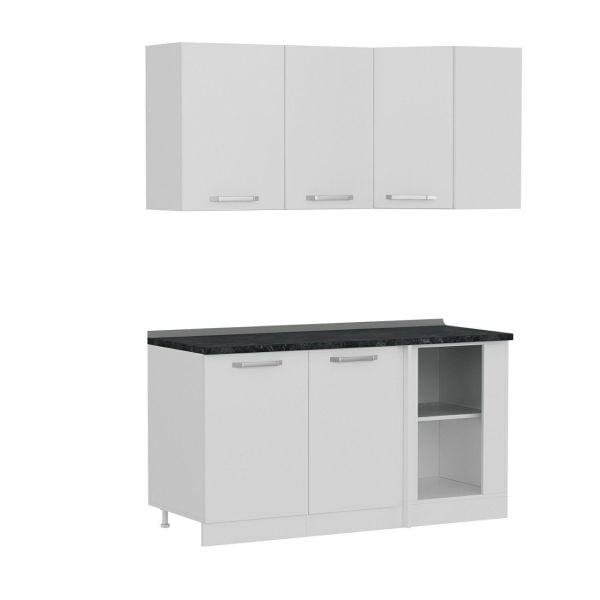 Minar 155Cm Köşe Mutfak Dolabı - Beyaz K155-B1