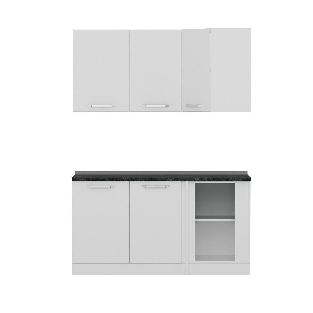 Minar 155Cm Köşe Mutfak Dolabı - Beyaz K155-B1