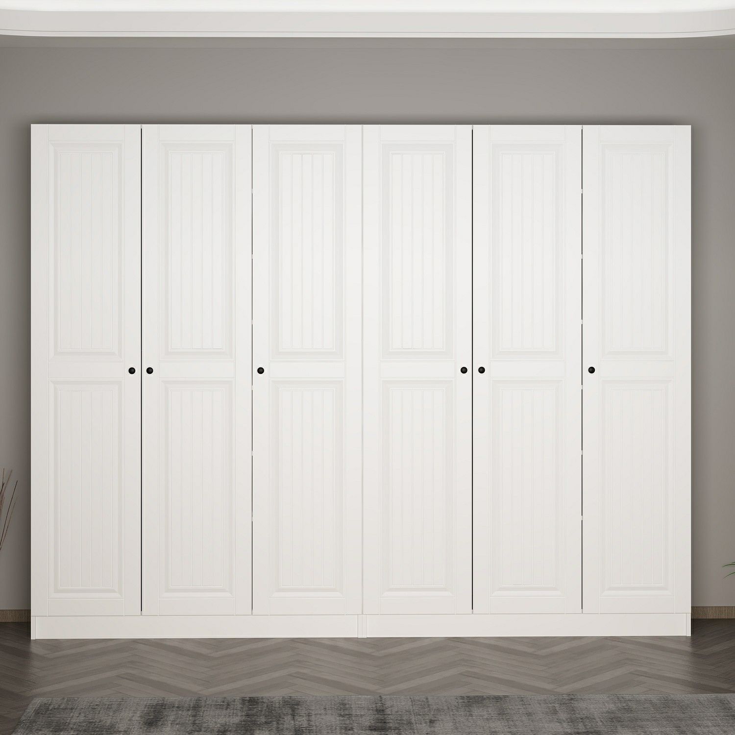 Minar Kale 210 Cm 6 Kapaklı 2B Raf Portmanto Byz Mbr İlkbahar Byz