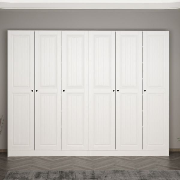 Minar Kale 210 Cm 6 Kapaklı 2B Raf Portmanto Byz Mbr İlkbahar Byz