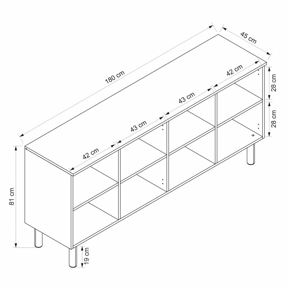 Lotus Bohem Tarz Konsol - Beyaz/Artisan