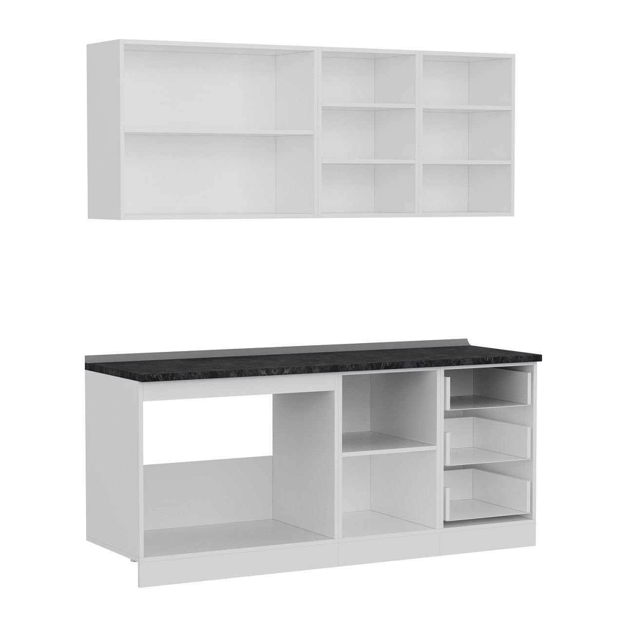 Minar 190 Cm Mutfak Dolabı Beyaz 190-B1