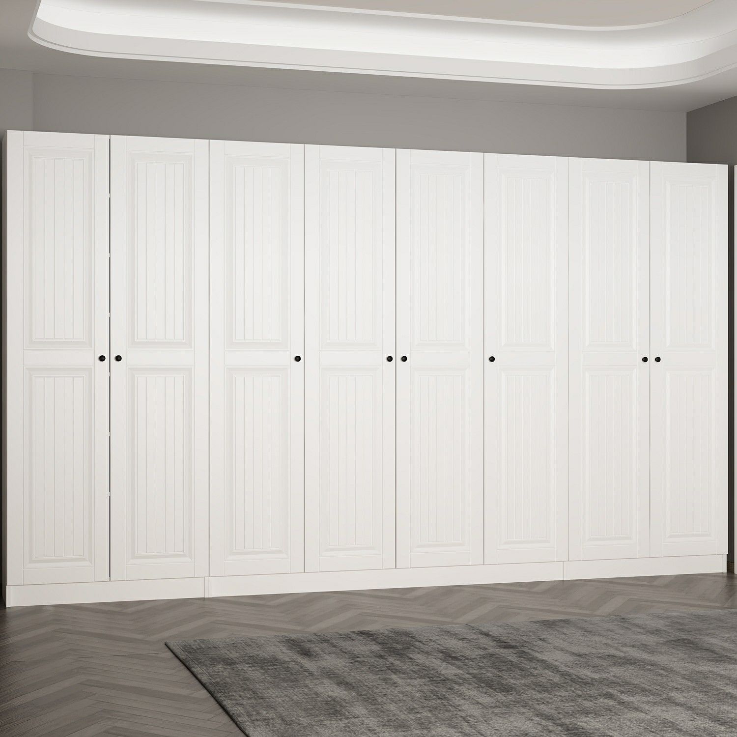 Minar Kale 210 Cm 8 Kapaklı 6B Raf Portmanto Byz Mbr İlkbahar Byz