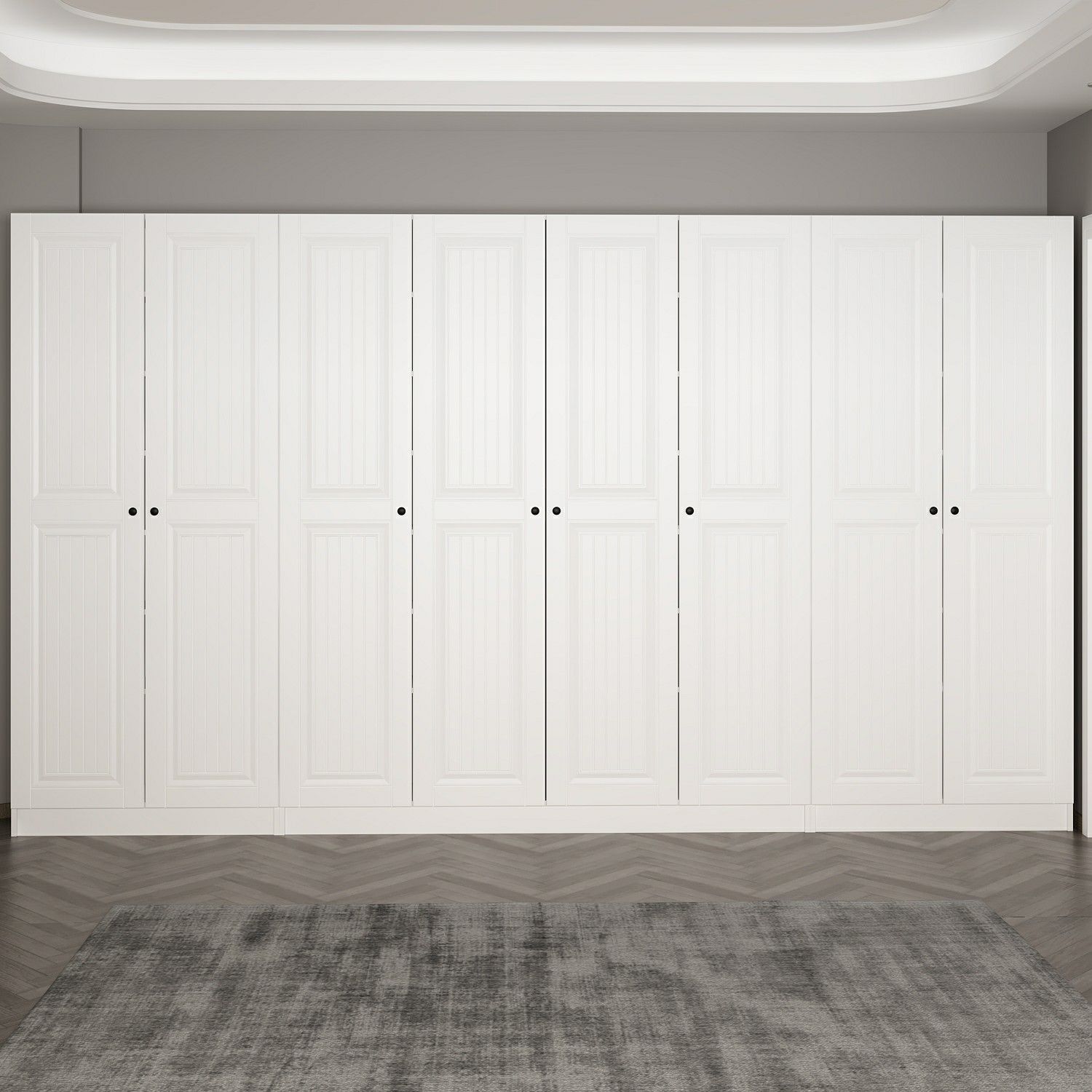 Minar Kale 210 Cm 8 Kapaklı 6B Raf Portmanto Byz Mbr İlkbahar Byz