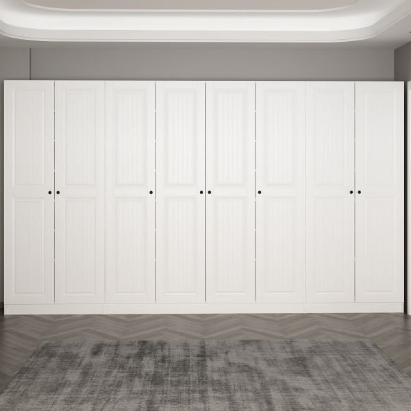 Minar Kale 210 Cm 8 Kapaklı 6B Raf Portmanto Byz Mbr İlkbahar Byz