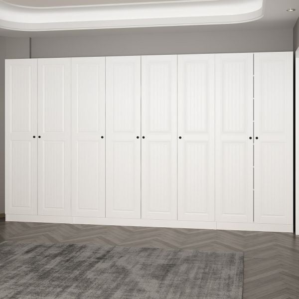 Minar Kale 210 Cm 8 Kapaklı 6B Raf Portmanto Byz Mbr İlkbahar Byz