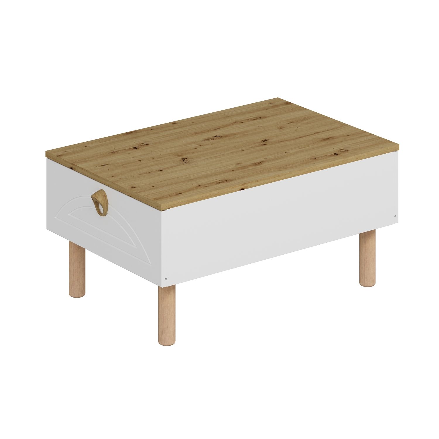 Lotus Bohem Tarz Orta Sehpa - Beyaz/Artisan