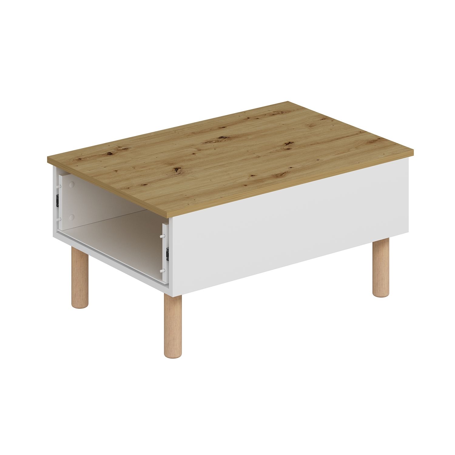 Lotus Bohem Tarz Orta Sehpa - Beyaz/Artisan