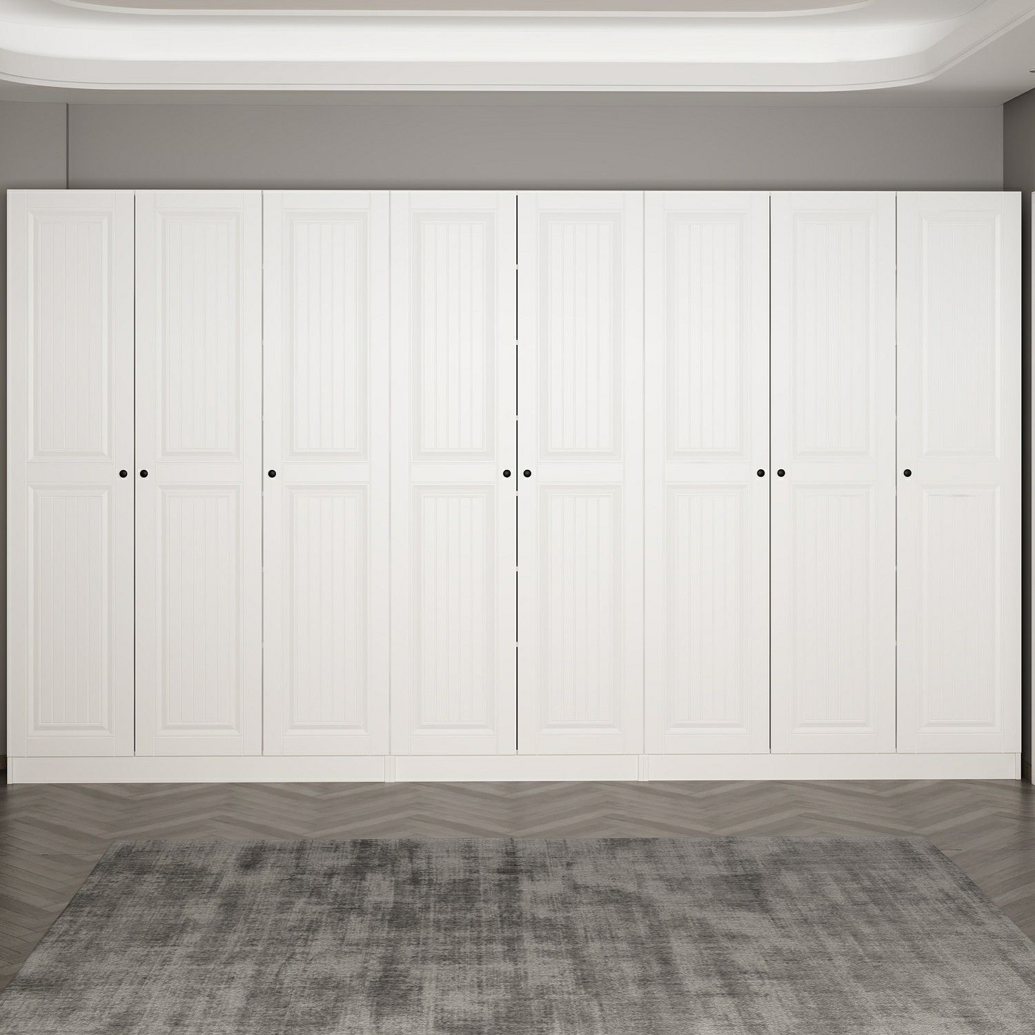 Minar Kale 210 Cm 8 Kapaklı 4B Raf Portmanto Byz Mbr İlkbahar Byz