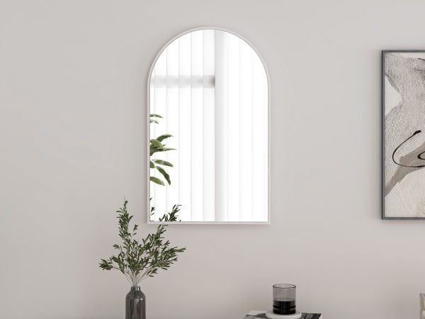 Lotus Konsol Aynası - Beyaz