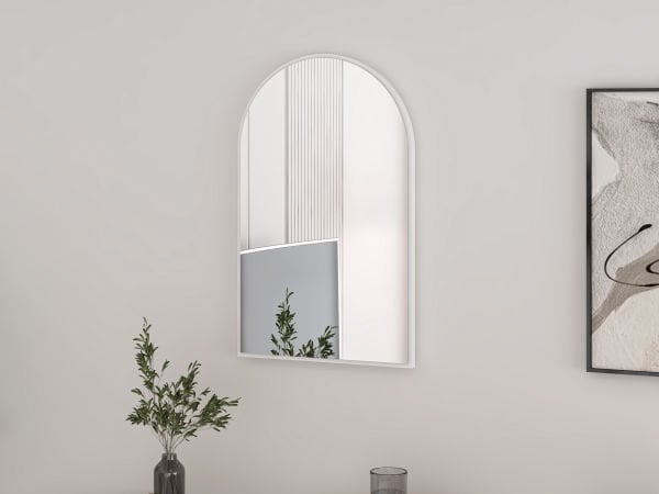 Lotus Konsol Aynası - Beyaz