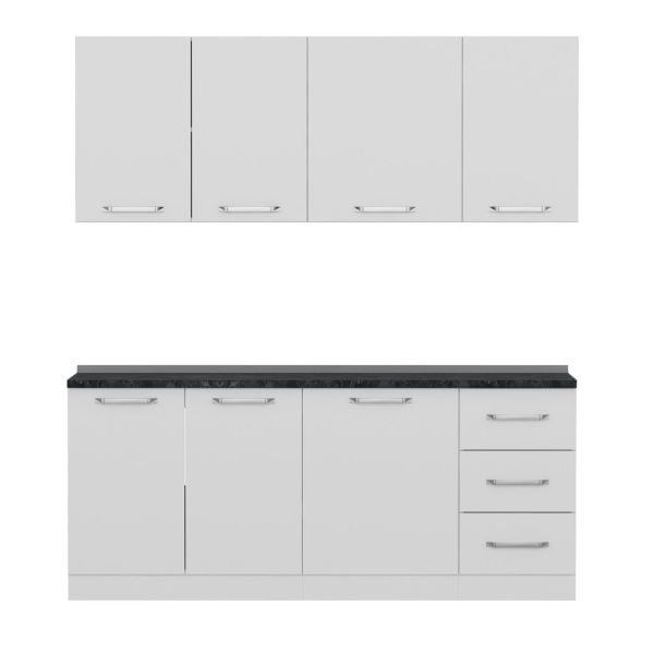 Minar 195 Cm Mutfak Dolabı Beyaz 195-B1