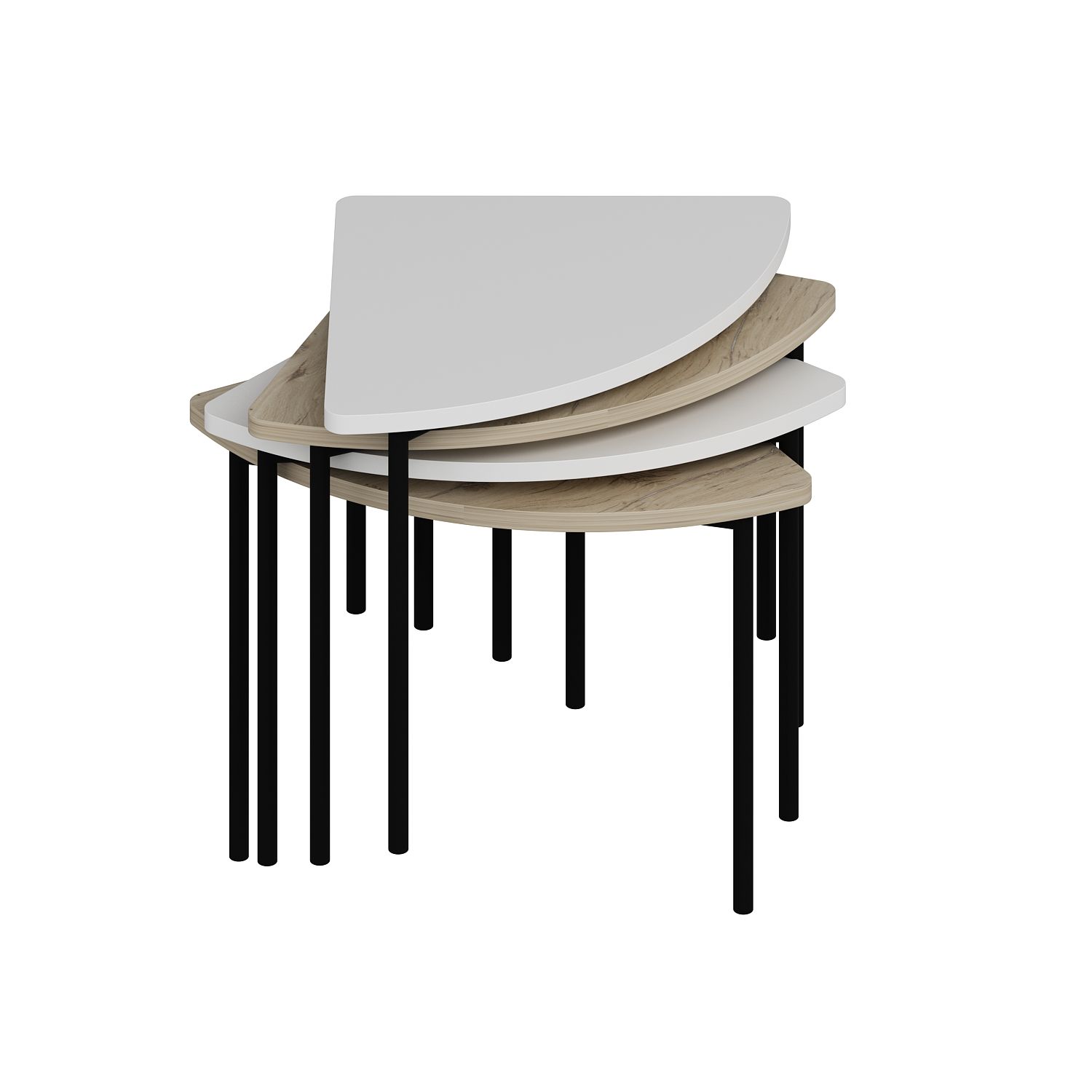 Emma Zigonlu Orta Sehpa - Senza/Beyaz