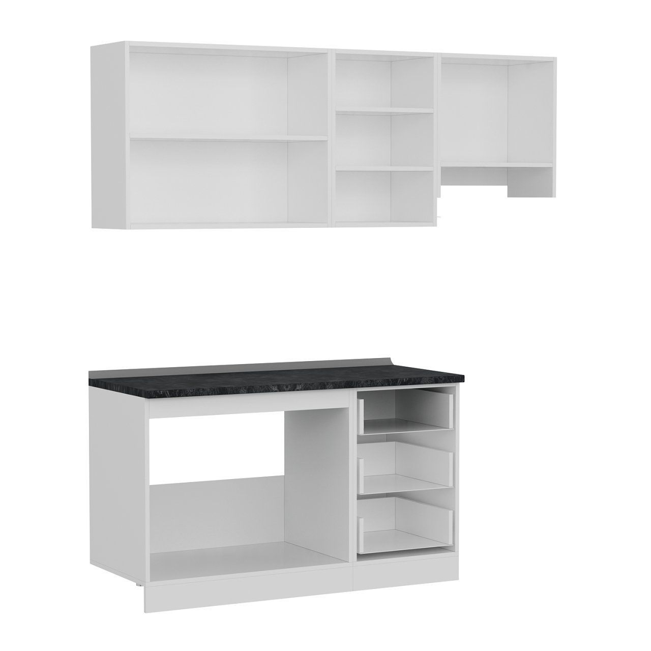 Minar 200 Cm Mutfak Dolabı Beyaz 200-B4