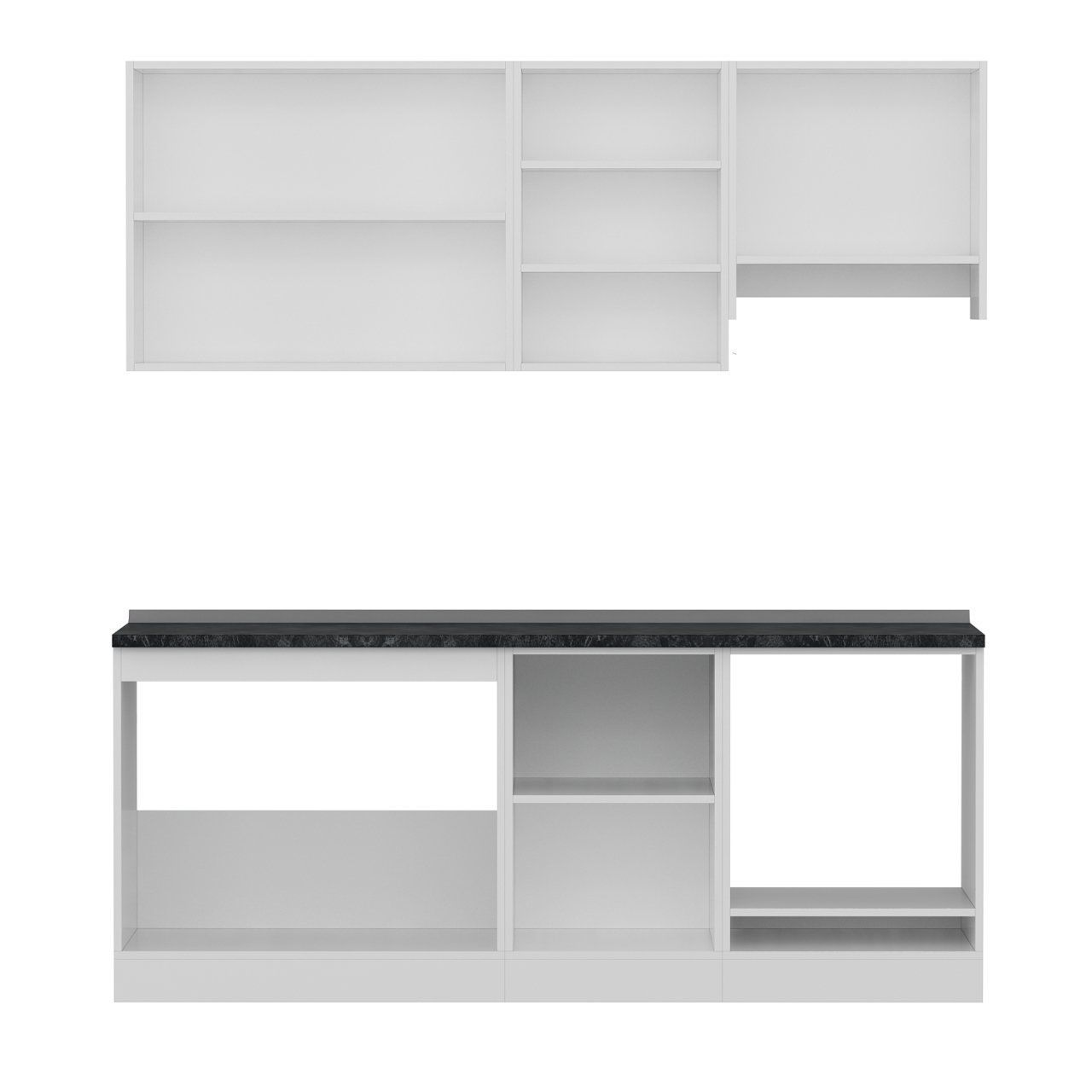 Minar 200 Cm Mutfak Dolabı Beyaz 200-B8