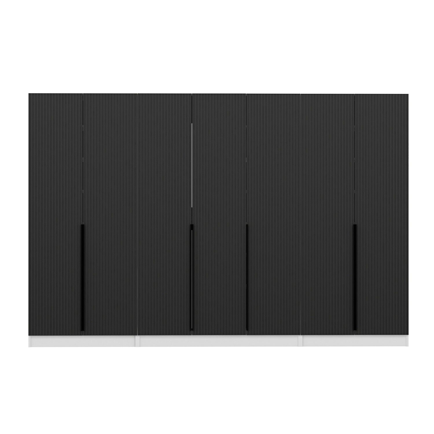 Minar Kale 210 Cm 7 Kapaklı 5B Raf Portmanto Byz Mbr Çizgili Ant