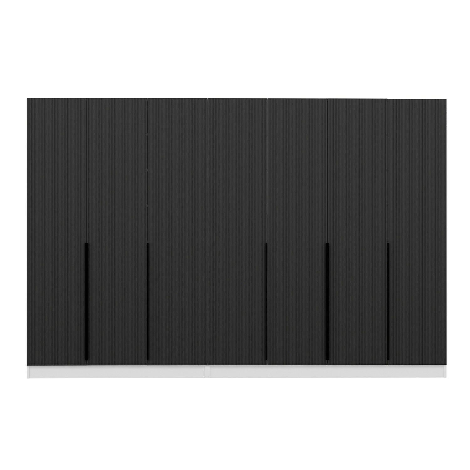 Minar Kale 210 Cm 7 Kapaklı 3B Raf Portmanto Byz Mbr Çizgili Ant