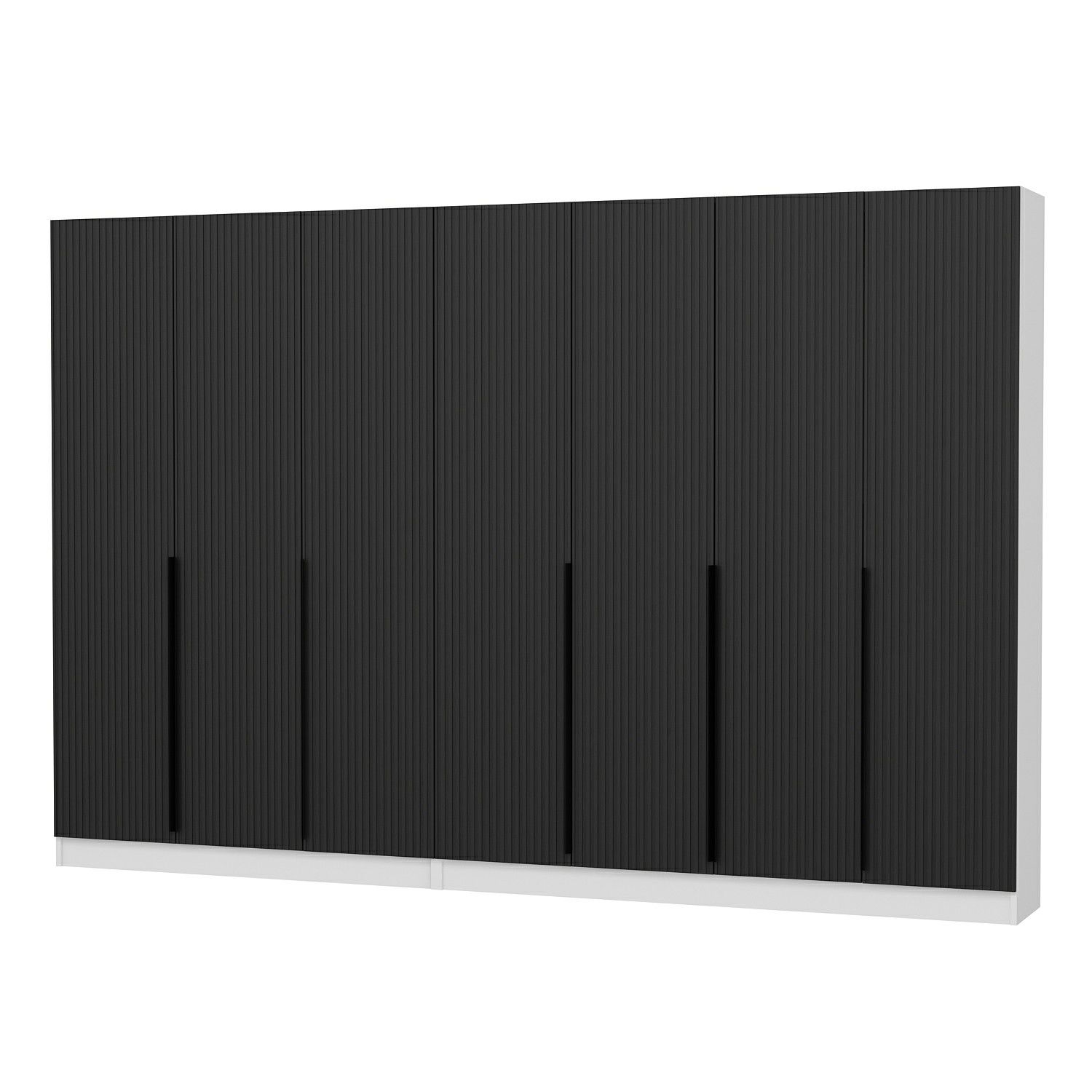 Minar Kale 210 Cm 7 Kapaklı 3B Raf Portmanto Byz Mbr Çizgili Ant