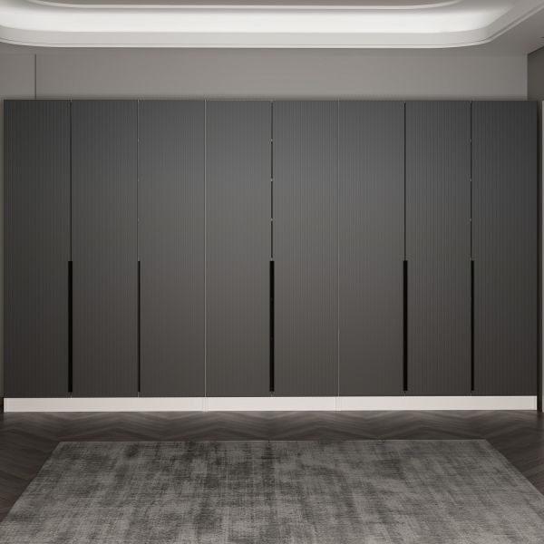 Minar Kale 210 Cm 8 Kapaklı 4B Raf Portmanto Byz Mbr Çizgili Ant