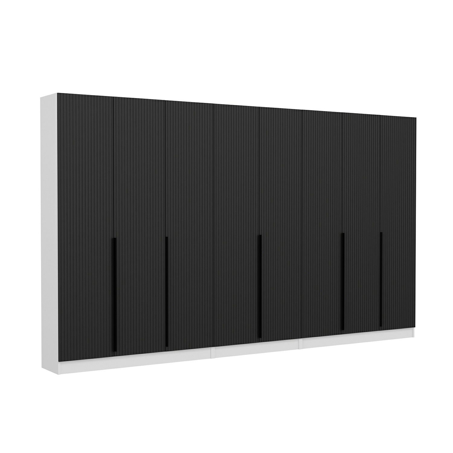 Minar Kale 210 Cm 8 Kapaklı 4B Raf Portmanto Byz Mbr Çizgili Ant