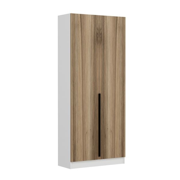 Minar Kale 210 Cm 2 Kapaklı 2B Raf Portmanto Beyaz Dore Plus