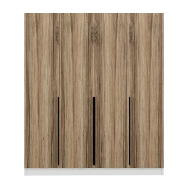 Minar Kale 210 Cm 4 Kapaklı 2B Raf Portmanto Beyaz Dore Plus