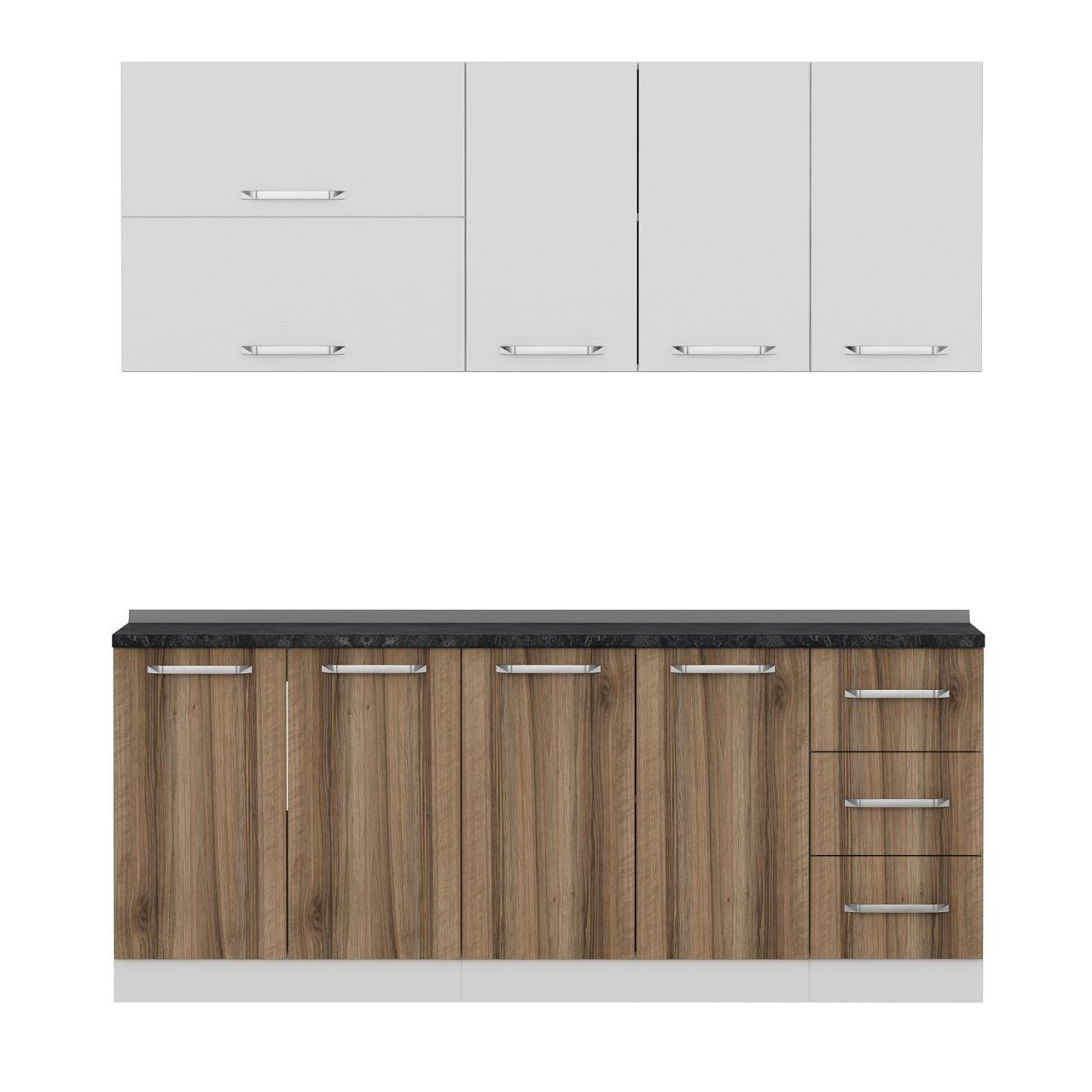 Minar 200 Cm Mutfak Dolabı Beyaz Dore 200-D1