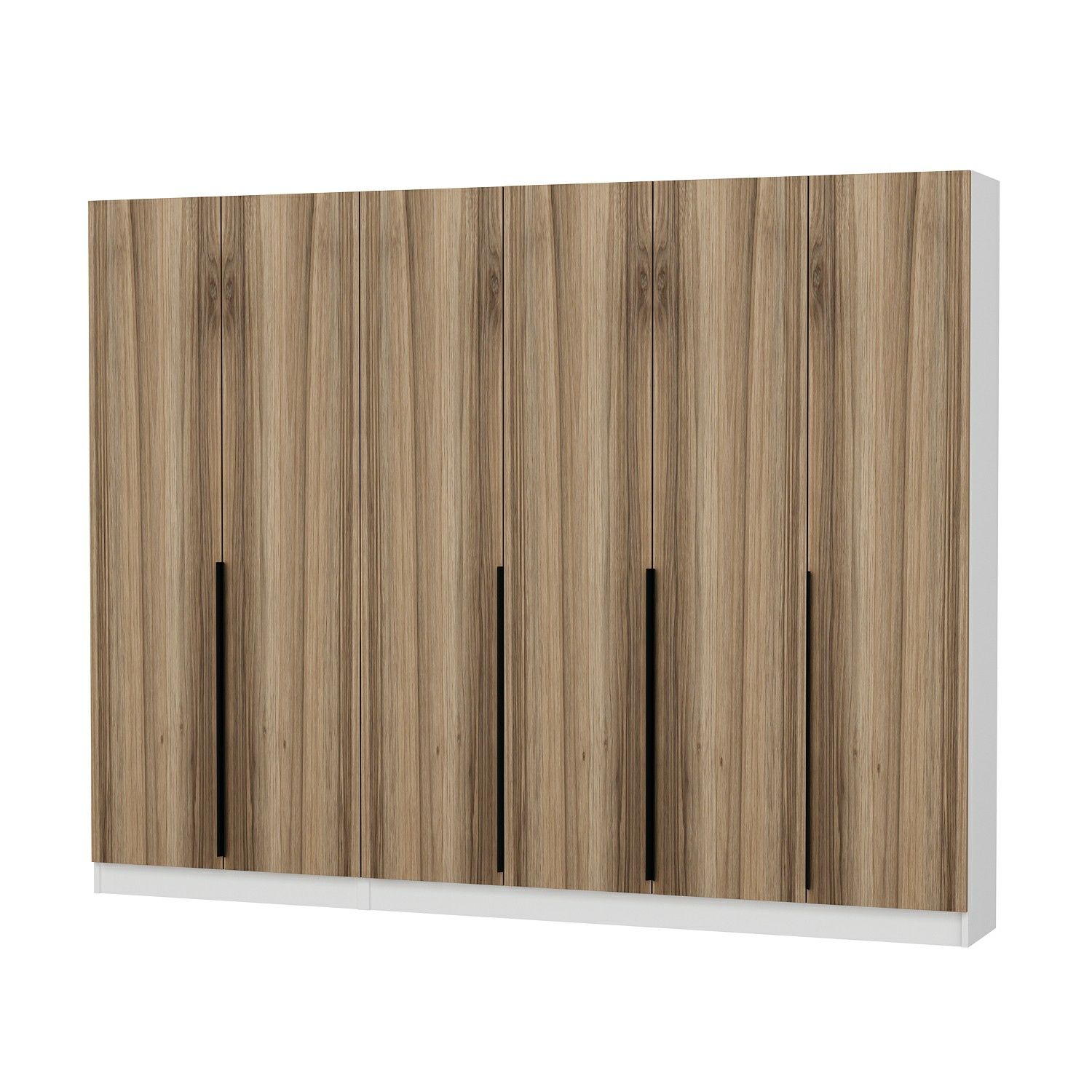 Minar Kale 210 Cm 6 Kapaklı 4B Raf Portmanto Beyaz Dore Plus