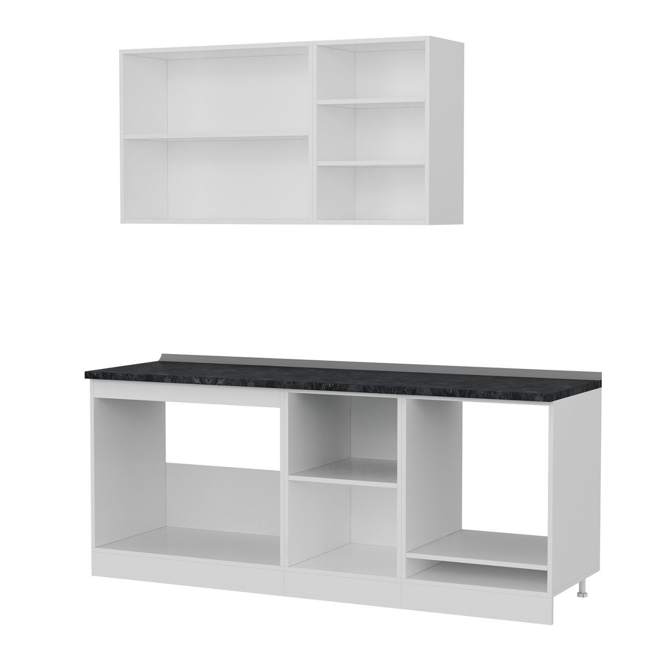 Minar 200 Cm Mutfak Dolabı Beyaz Dore 200-D6