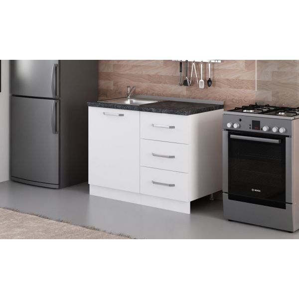 Minar 110 Cm Mutfak Dolabı Beyaz 110-B1-Alt Modül