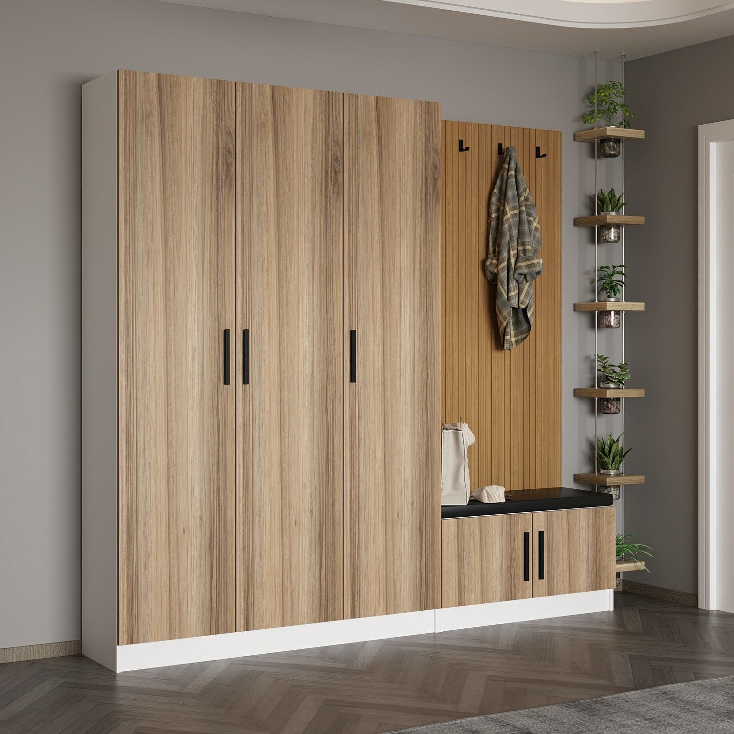 Minar Kale Dekor Panel 3 K 1B Raf Portmanto+Ayk Mind Byz Dore