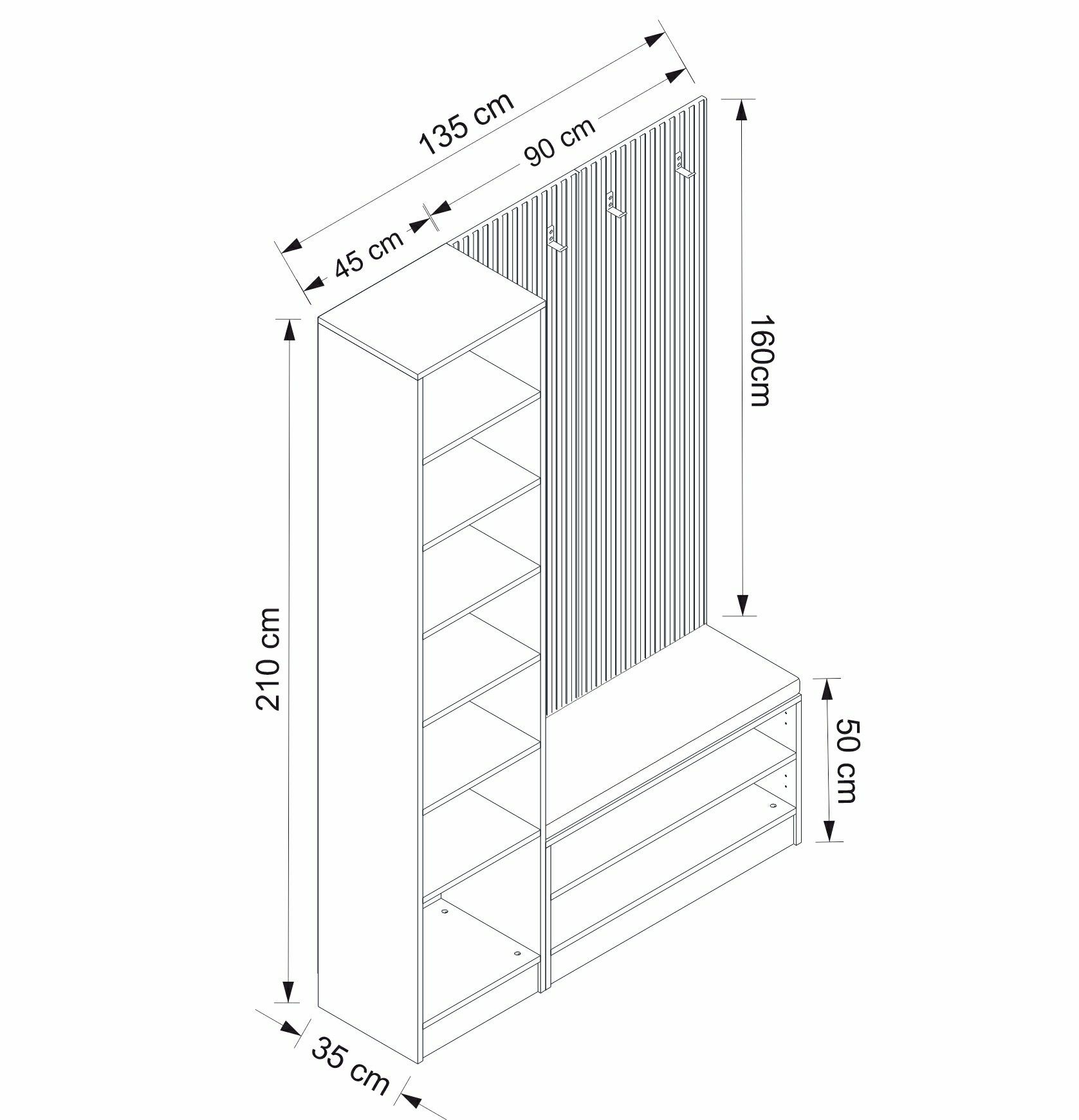 Minar Kale Dekor Panel 1 K 1B Raf Portmanto+Ayk Mind Byz E.Byz