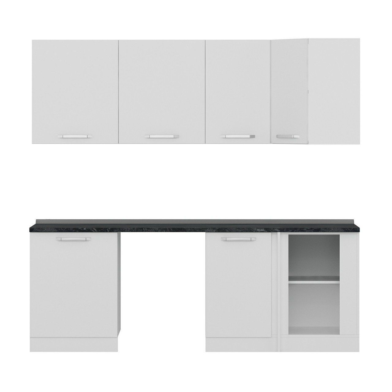 Minar 225Cm Köşe Mutfak Dolabı - Beyaz K225-B2