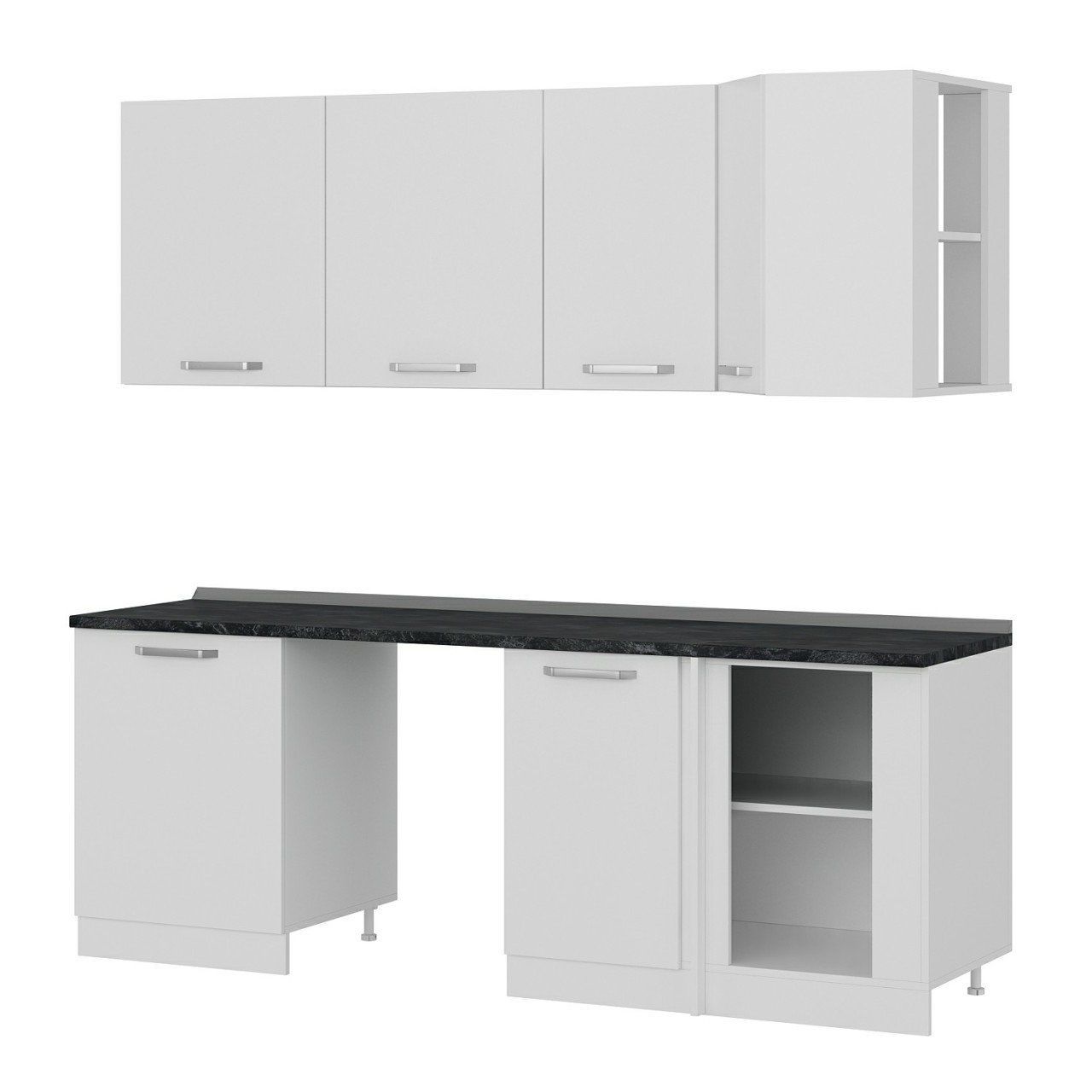 Minar 225Cm Köşe Mutfak Dolabı - Beyaz K225-B2