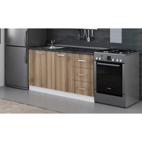 Minar 155 Cm Mutfak Dolabı Beyaz Dore 155-D1-Alt Modül