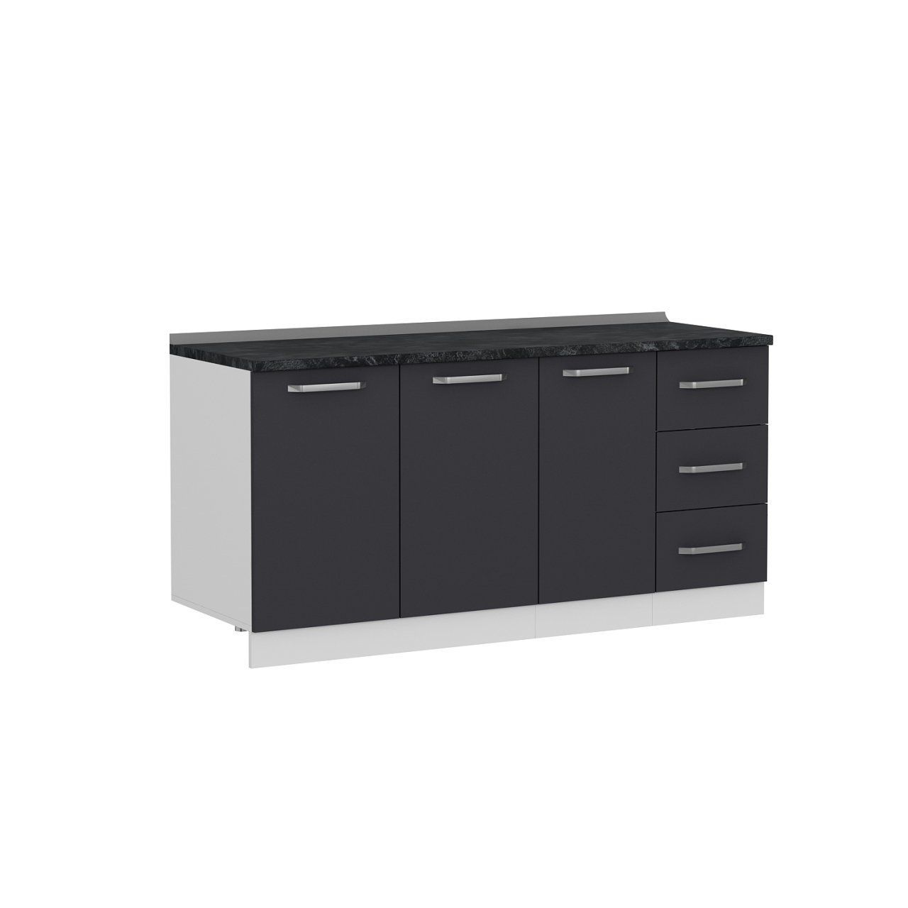 Minar 170 Cm Mutfak Dolabı Beyaz Antrasit 170-A1 -Alt Modül