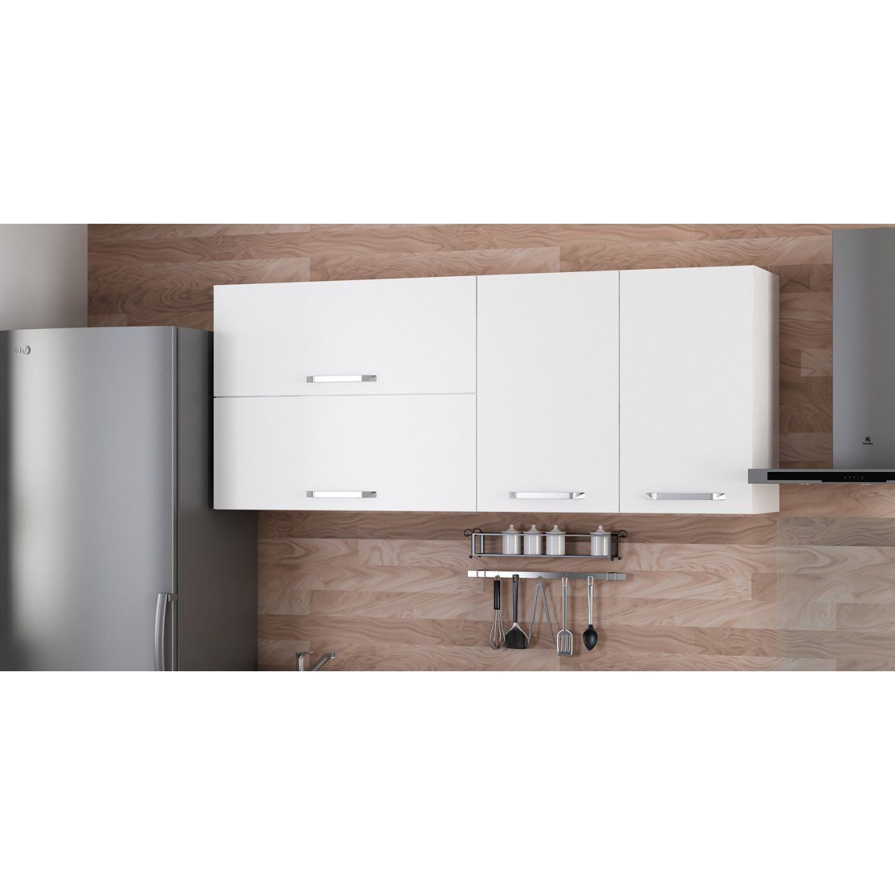 Minar 175 Cm Mutfak Dolabı Beyaz 175-B2-Üst Modül