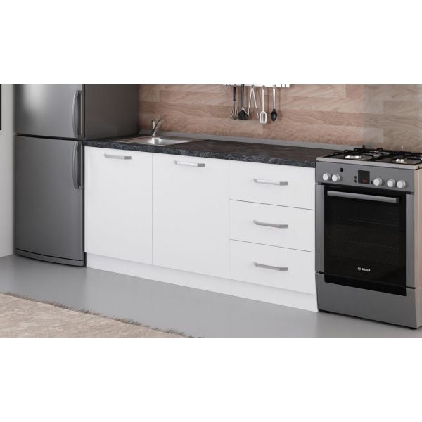 Minar 180 Cm Mutfak Dolabı Beyaz 180-B1-Alt Modül