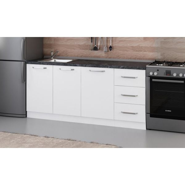 Minar 185 Cm Mutfak Dolabı Beyaz 185-B1-Alt Modül