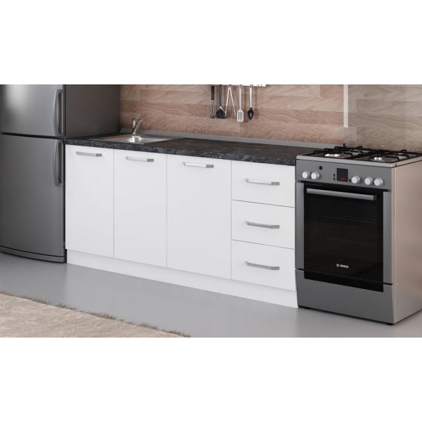 Minar 185 Cm Mutfak Dolabı Beyaz 185-B1-Alt Modül