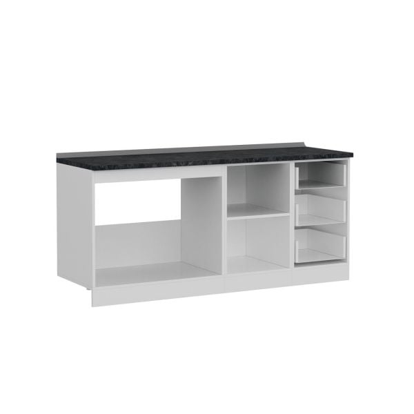 Minar 185 Cm Mutfak Dolabı Beyaz 185-B1-Alt Modül