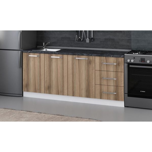 Minar 190 Cm Mutfak Dolabı Beyaz Dore 190-D1-Alt Modül