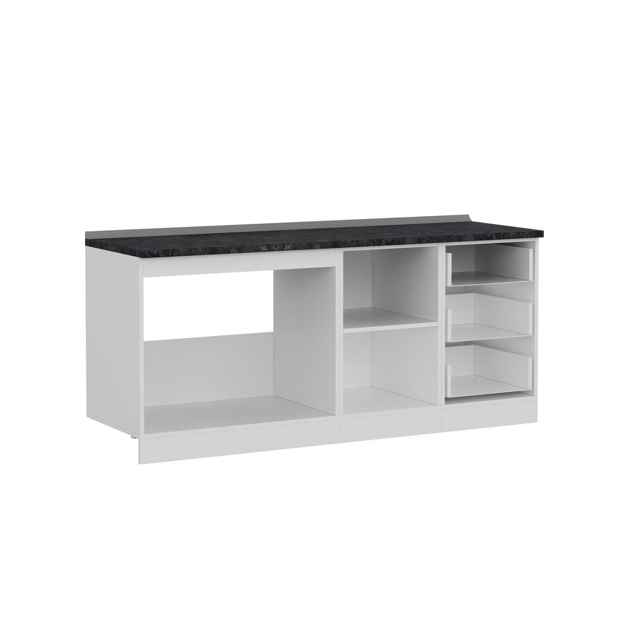 Minar 190 Cm Mutfak Dolabı Beyaz Dore 190-D1-Alt Modül