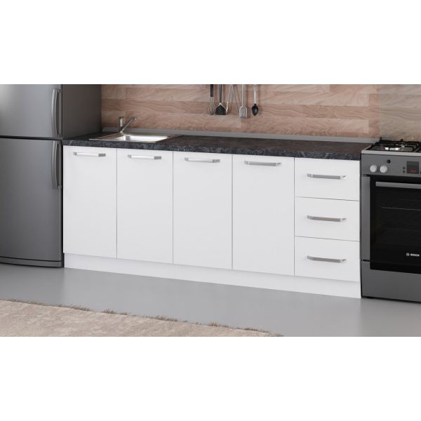 Minar 200 Cm Mutfak Dolabı Beyaz 200-B1 -Alt Modül