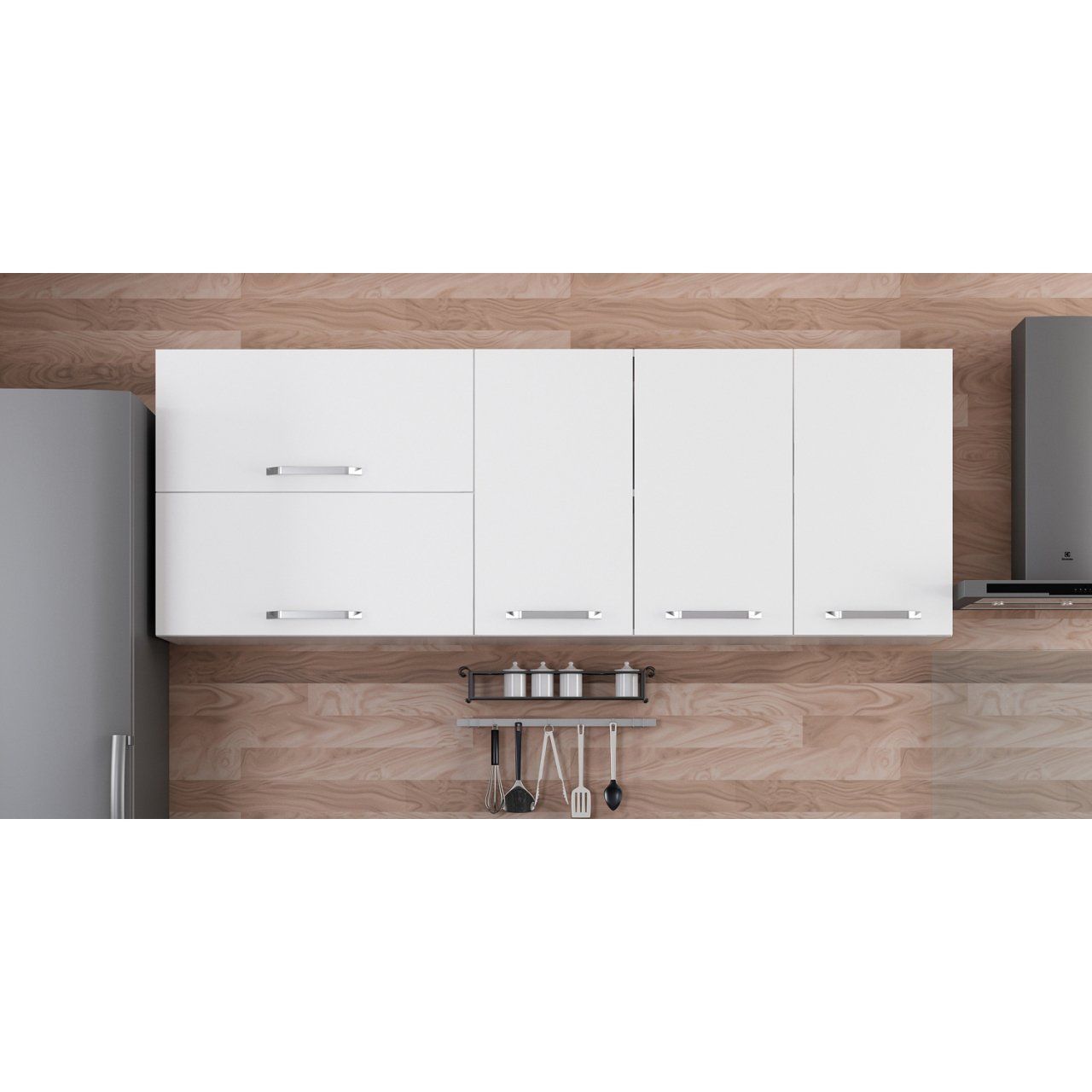 Minar 200 Cm Mutfak Dolabı Beyaz 200-B1-Üst Modül