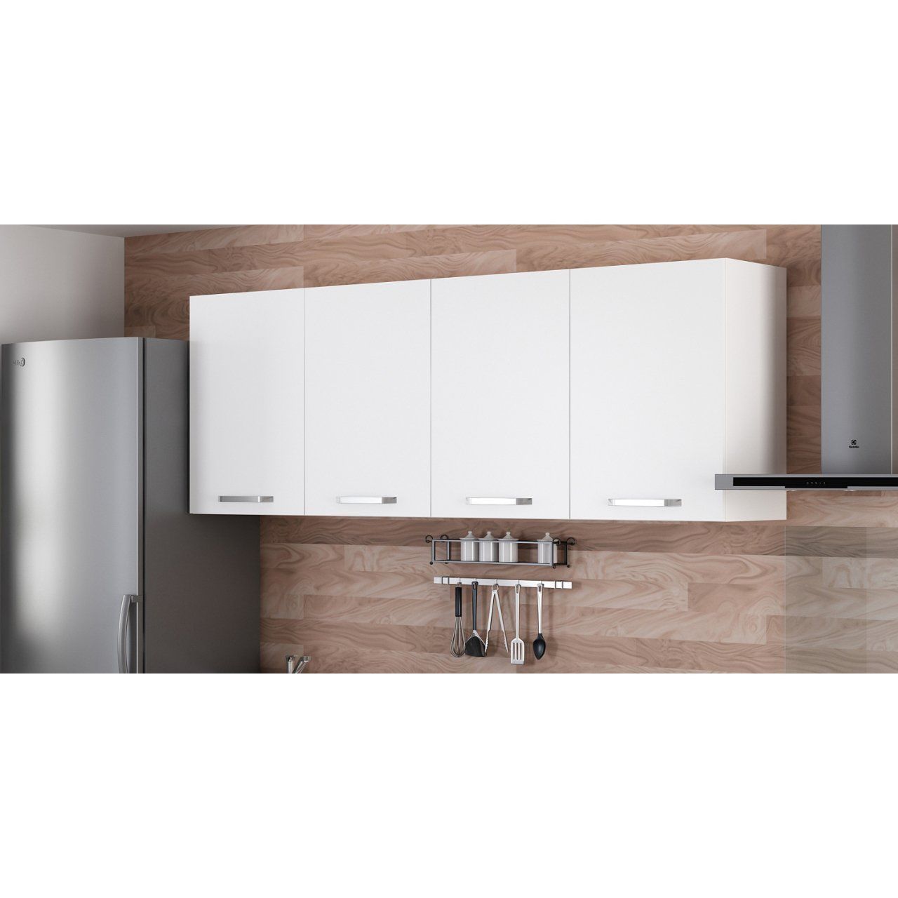 Minar 200 Cm Mutfak Dolabı Beyaz 200-B2-Üst Modül